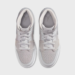 Jordan Air Jordan 1 Mid SE - Summit White / Metallic Silver | Kith Summit White / Metallic Silver