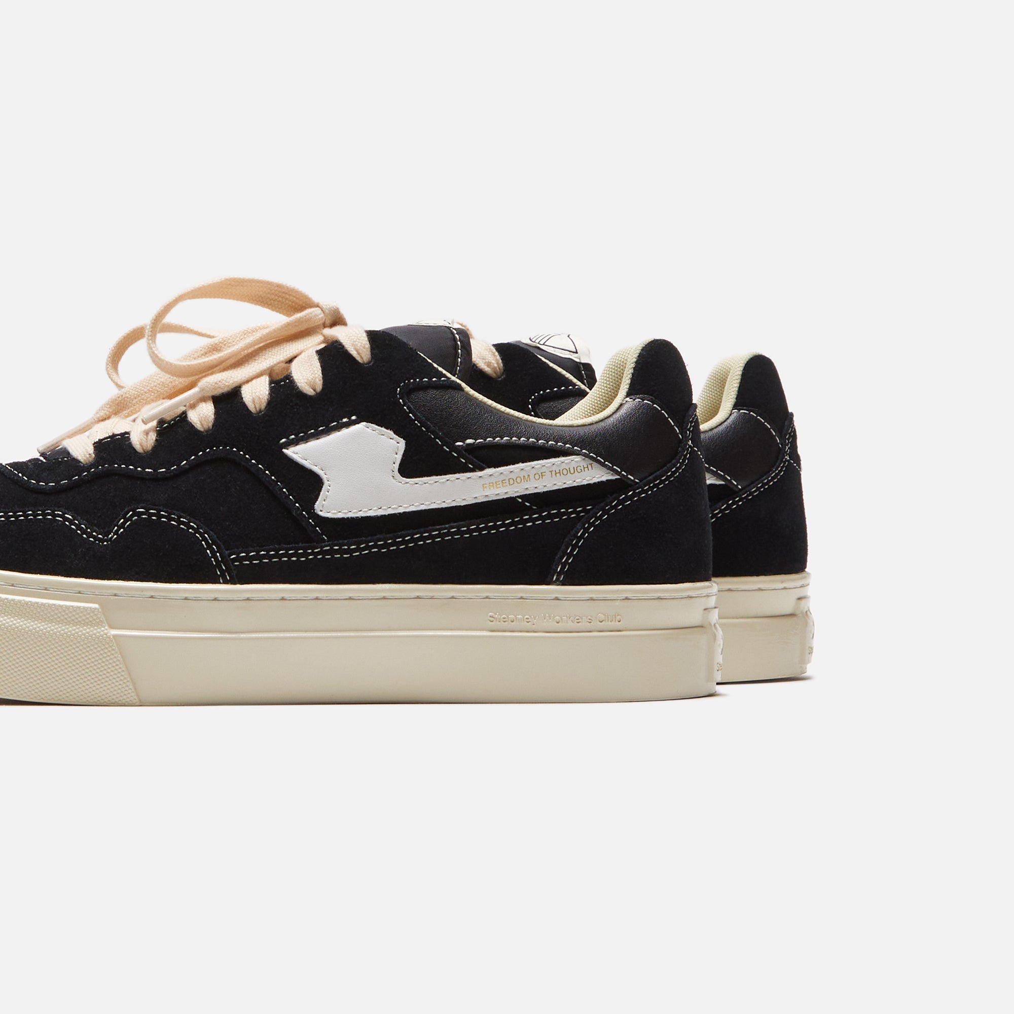 Stepney Workers Club Pearl S-Strike Suede - Black / White | Kith Black / White