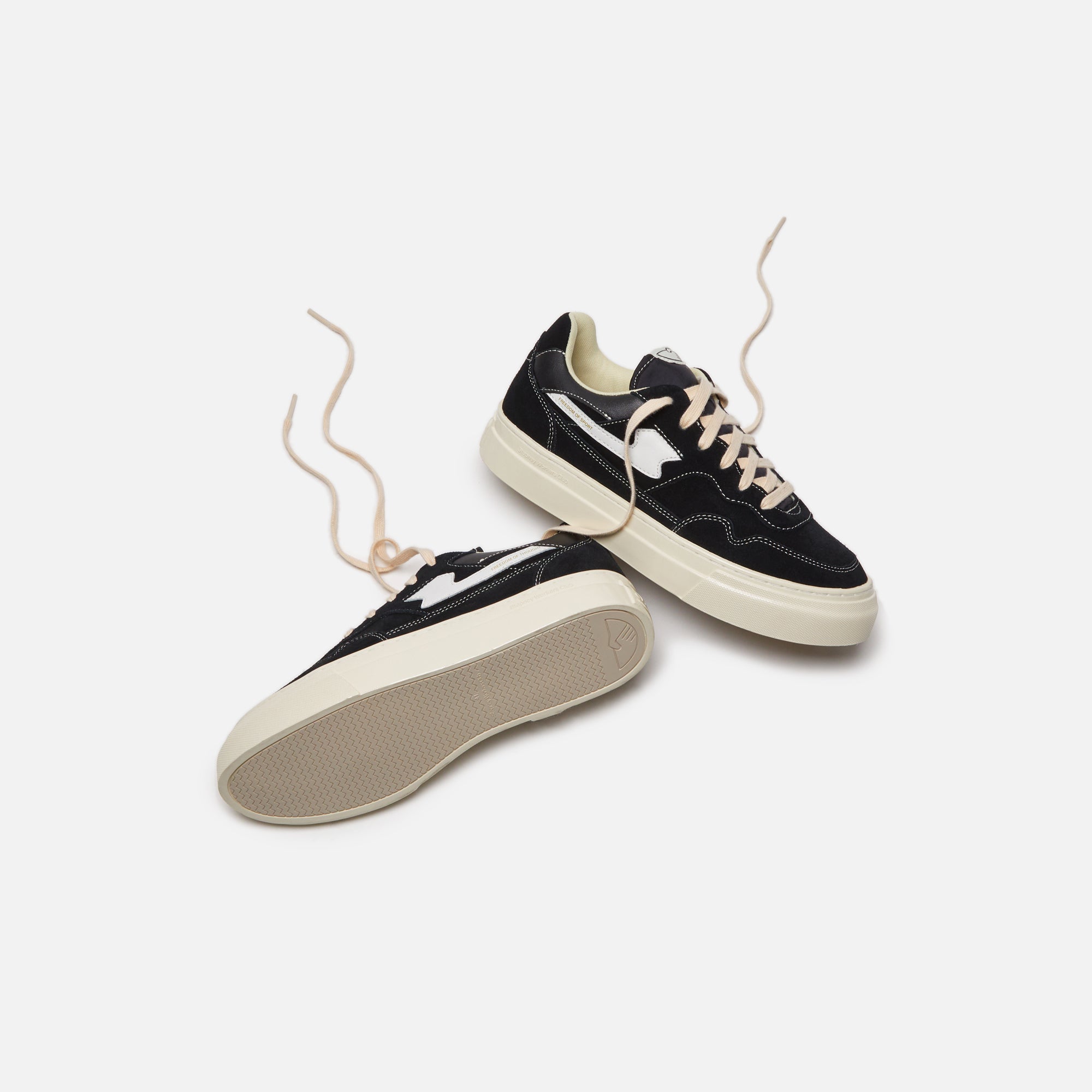 Stepney Workers Club Pearl S-Strike Suede - Black / White | Kith Black / White