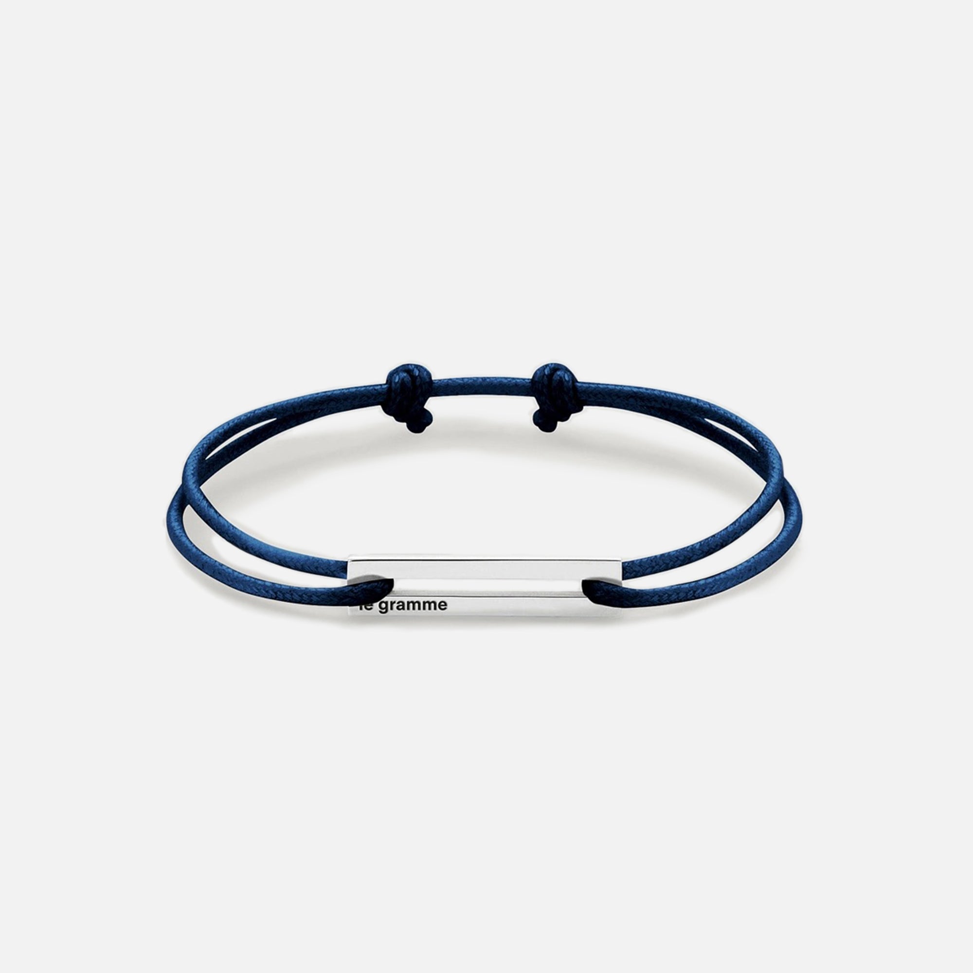 Le Gramme 1.7g Cord Bracelet - Navy Silver | Kith Navy Silver