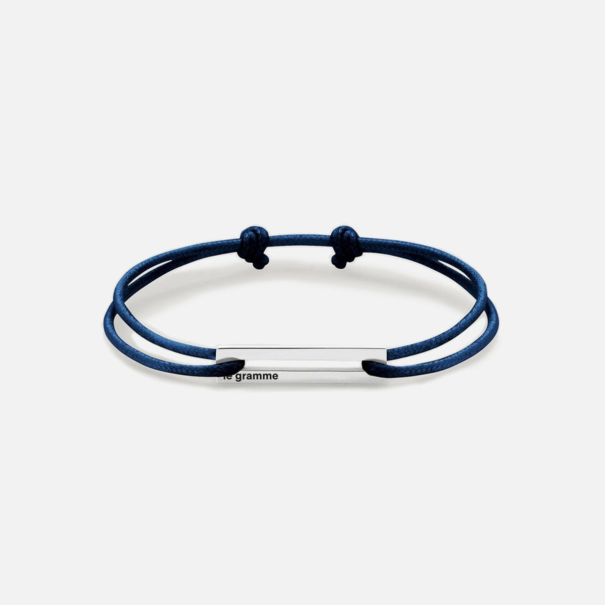 Le Gramme 1.7g Cord Bracelet - Navy Silver | Kith Navy Silver