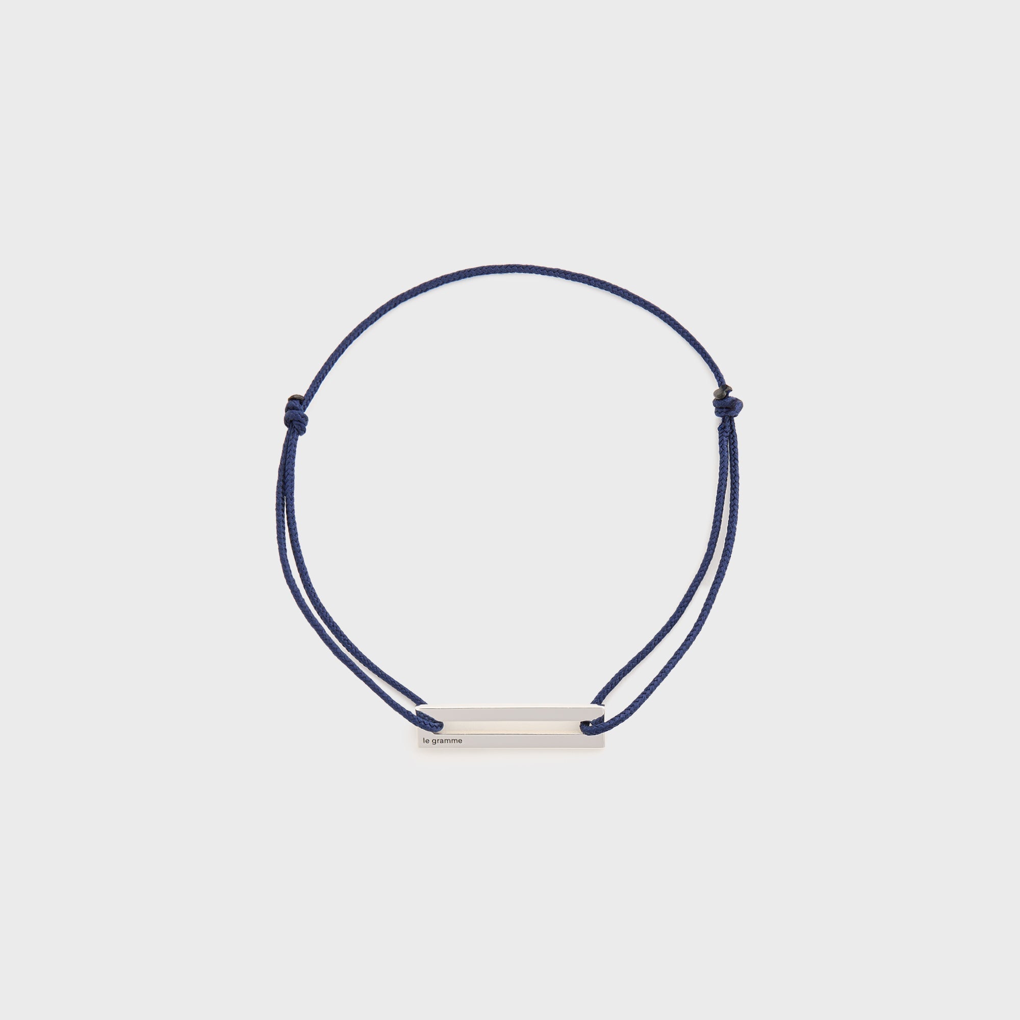 Le Gramme 1.7g Cord Bracelet - Navy Silver | Kith Navy Silver