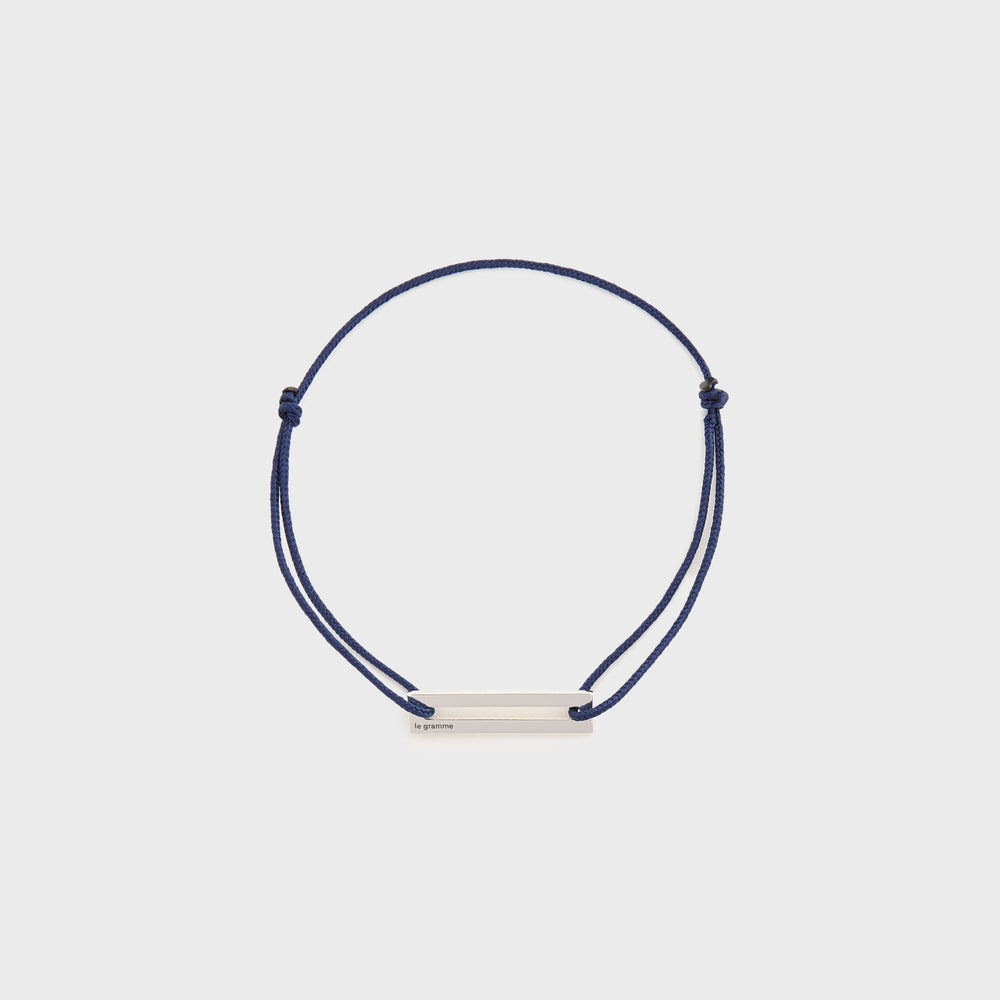 Le Gramme 1.7g Cord Bracelet - Navy Silver | Kith Navy Silver