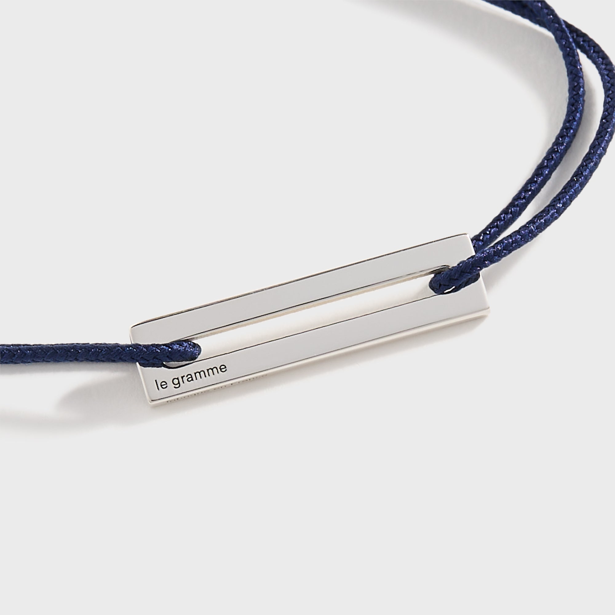 Le Gramme 1.7g Cord Bracelet - Navy Silver | Kith Navy Silver