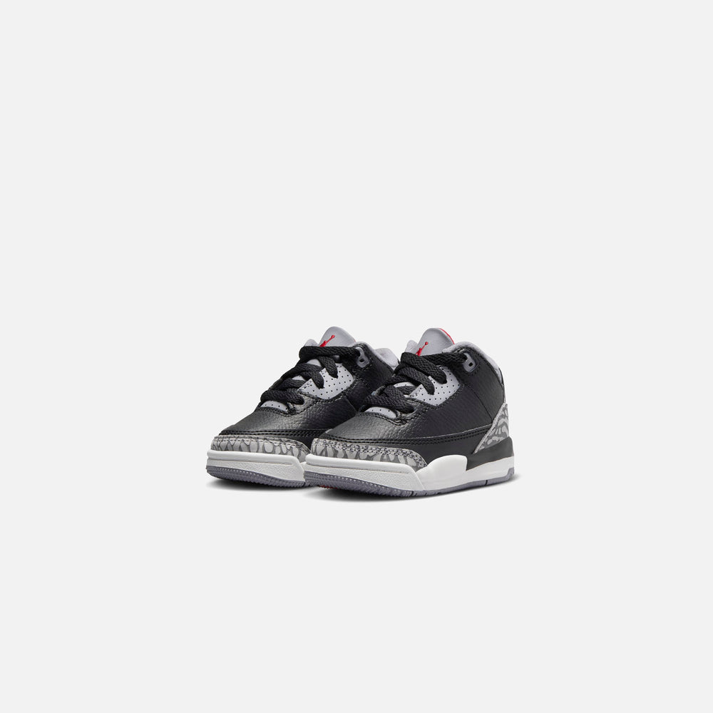 Jordan TD Air Jordan 3 Retro - Black / Fire Red / Cement Grey / Sail | Kith Black / Fire Red / Cement Grey / Sail