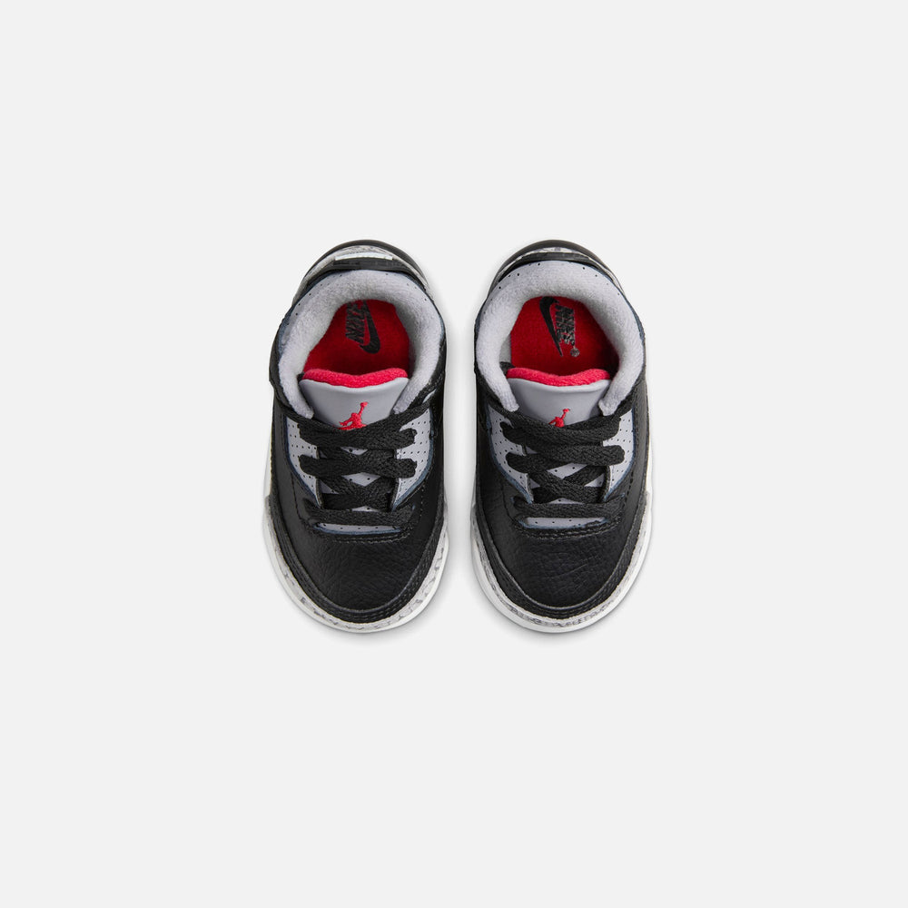 Jordan TD Air Jordan 3 Retro - Black / Fire Red / Cement Grey / Sail | Kith Black / Fire Red / Cement Grey / Sail