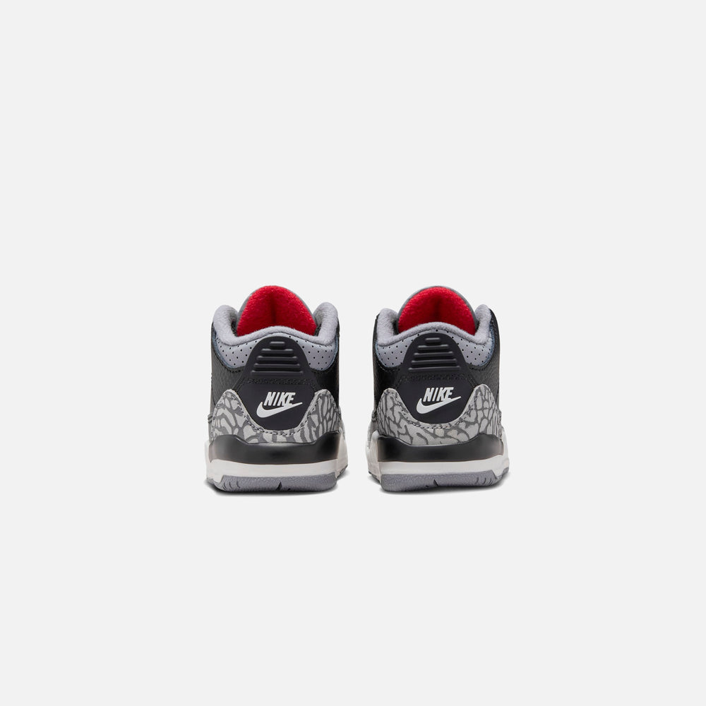 Jordan TD Air Jordan 3 Retro - Black / Fire Red / Cement Grey / Sail | Kith Black / Fire Red / Cement Grey / Sail