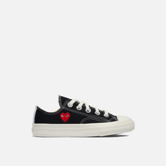 Comme Des Garçons Play x Converse Kids Chuck 70 Low Top - Black | Kith Black