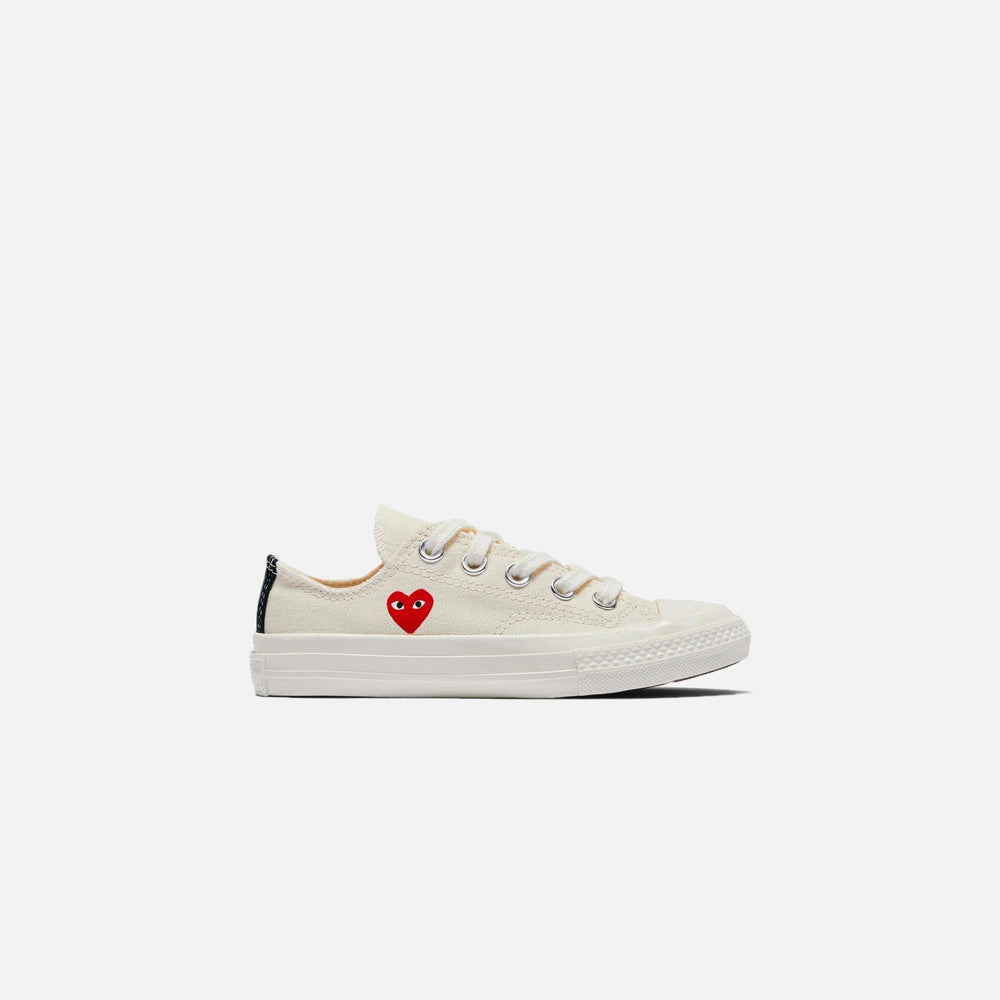 Comme Des Garçons Play x Converse Kids Chuck 70 Low Top - Beige | Kith Beige