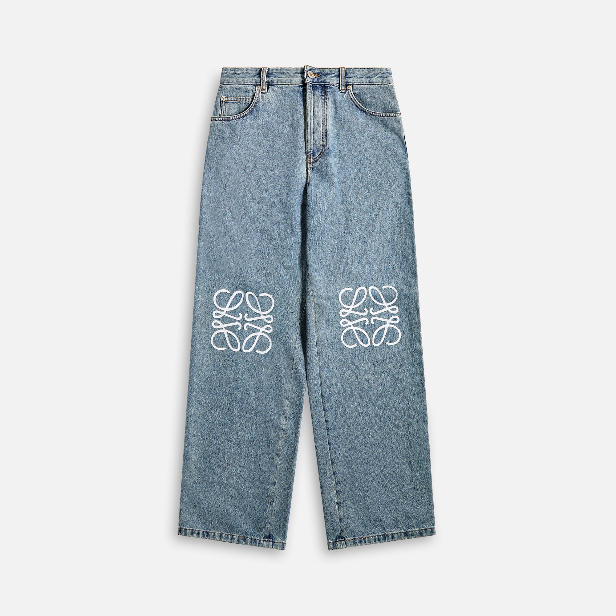 Loewe Anagram Baggy Jeans - Blue | Kith Blue