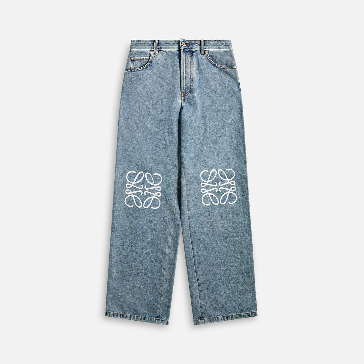 Loewe Anagram Baggy Jeans - Blue | Kith Blue