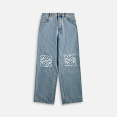 Loewe Anagram Baggy Jeans - Blue | Kith Blue