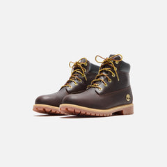 Timberland Youth 6 Inch Lace Up Waterproof Boot - Dark Brown | Kith Dark Brown