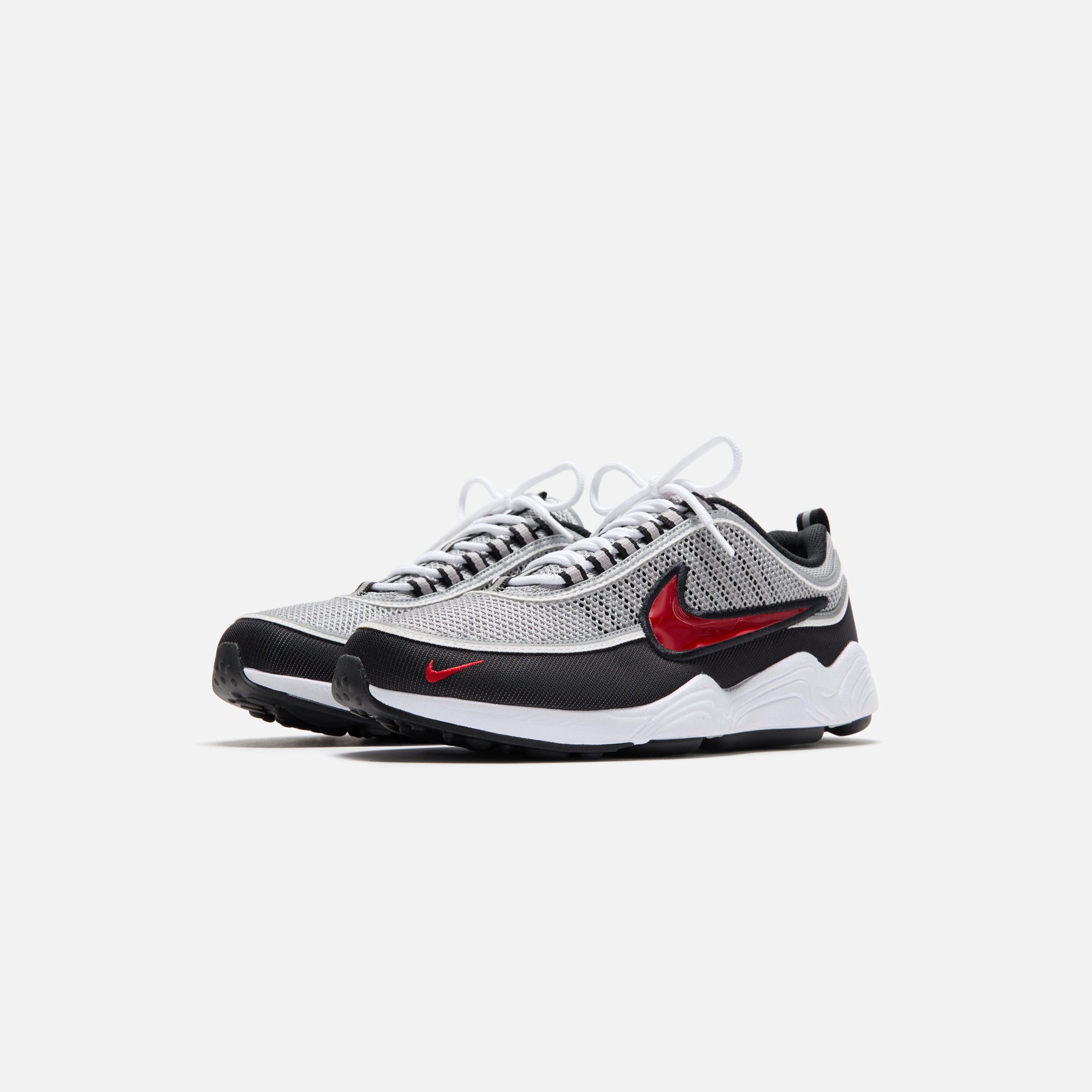 Nike Air Zoom Spiridon OG - Metallic Silver / Sport Red / Black / Whit | Kith Metallic Silver / Sport Red / Black / White