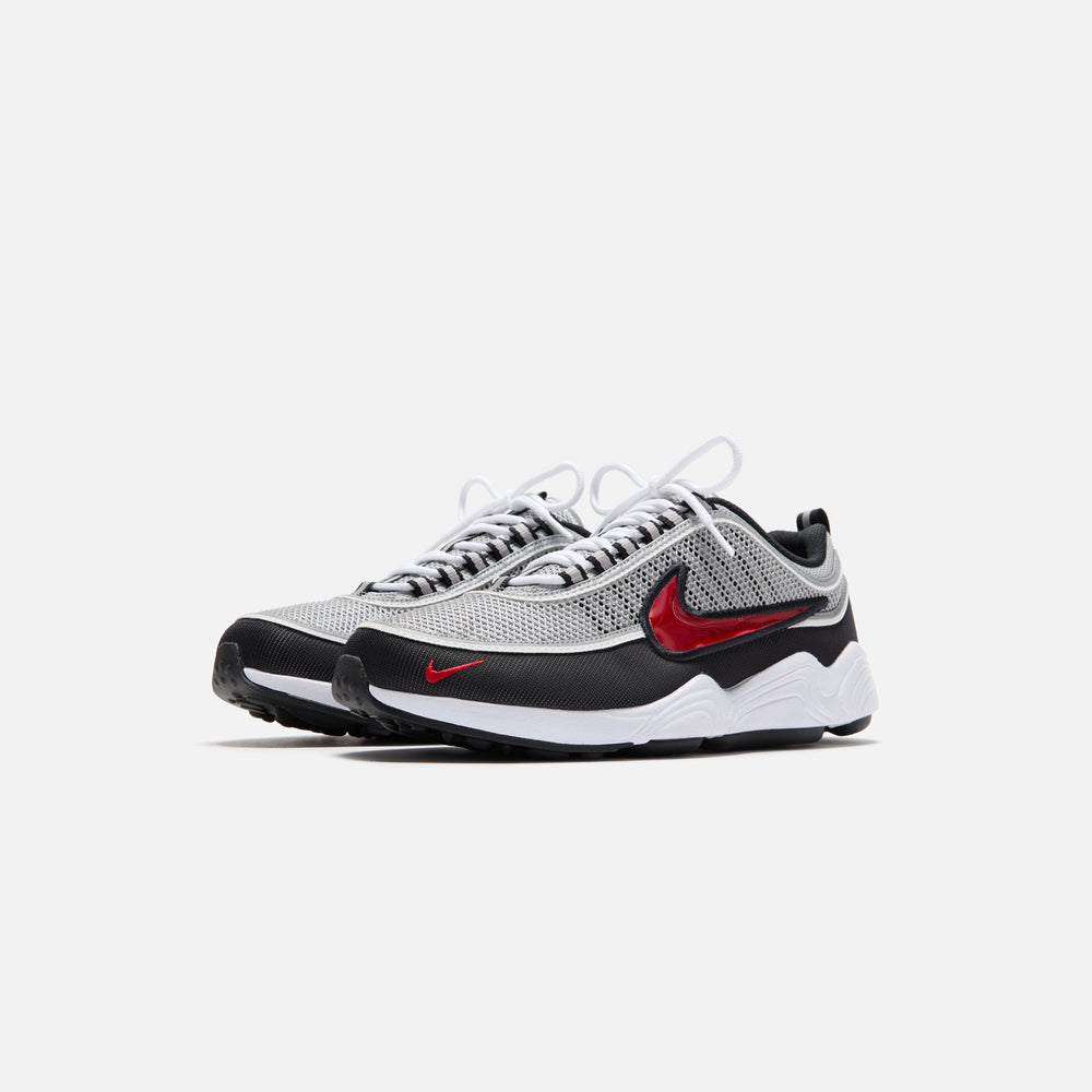 Nike Air Zoom Spiridon OG - Metallic Silver / Sport Red / Black / Whit | Kith Metallic Silver / Sport Red / Black / White