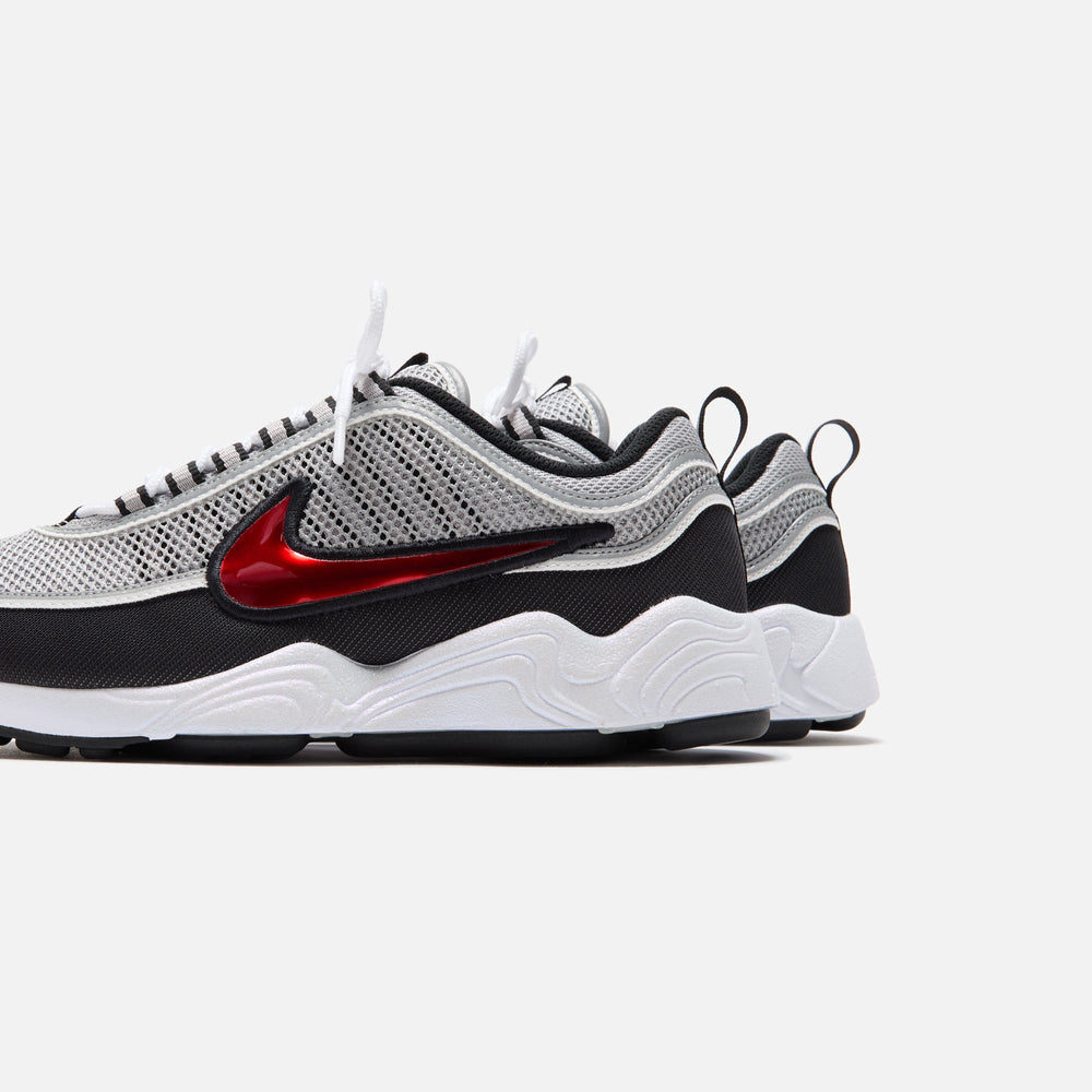 Nike Air Zoom Spiridon OG - Metallic Silver / Sport Red / Black / Whit | Kith Metallic Silver / Sport Red / Black / White