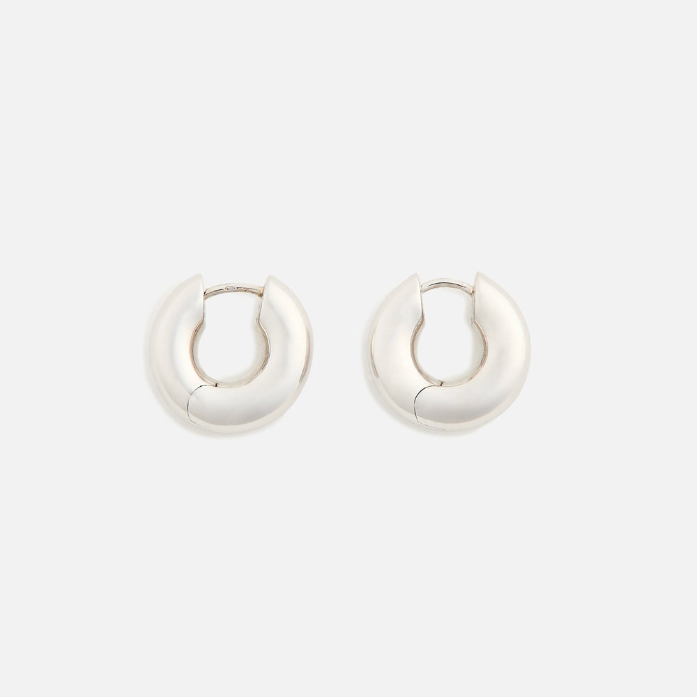 Tom Wood Chunky Hoops Small 925 Sterling - Silver | Kith Silver
