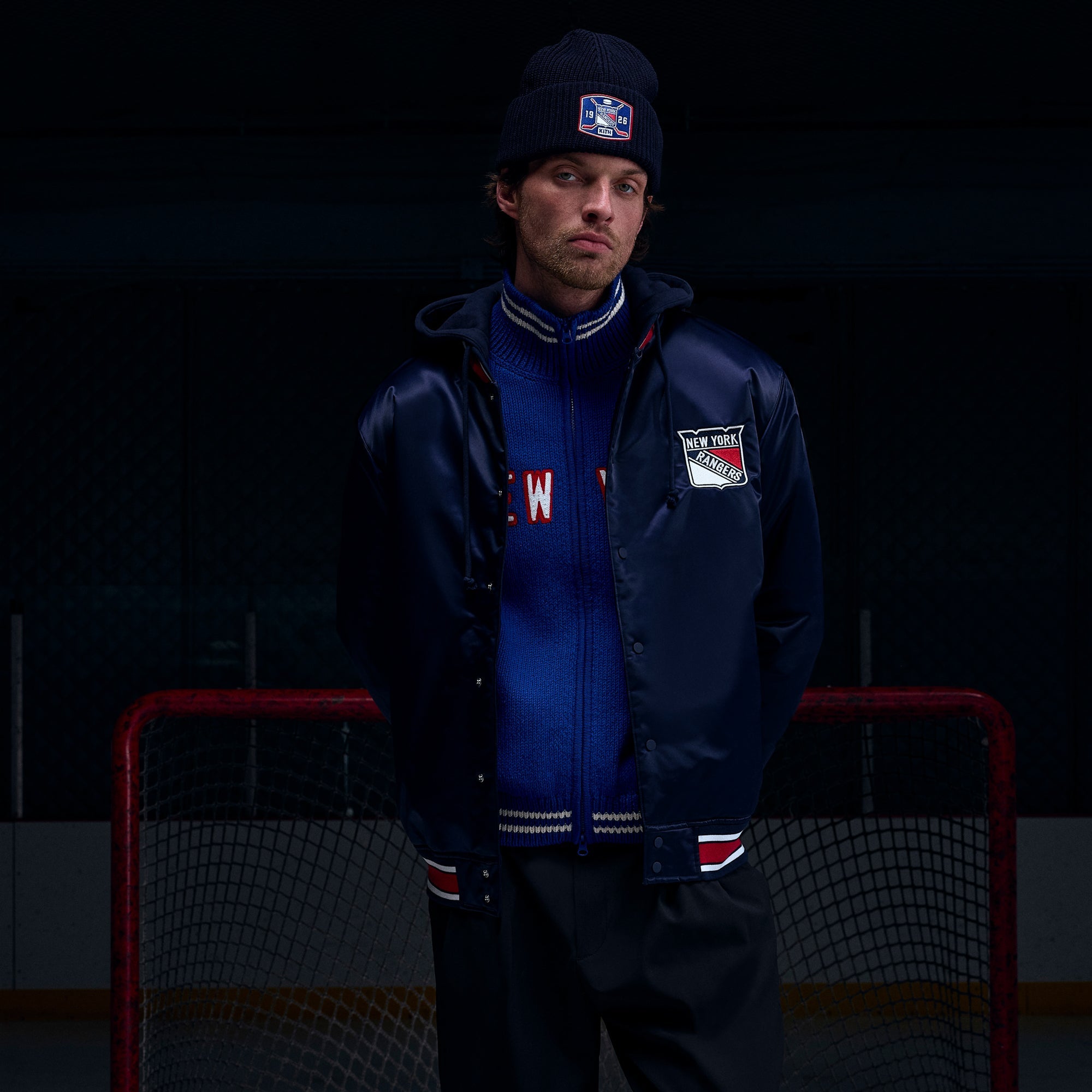 Kith for the New York Rangers Gorman Jacket - Nocturnal | Kith Nocturnal