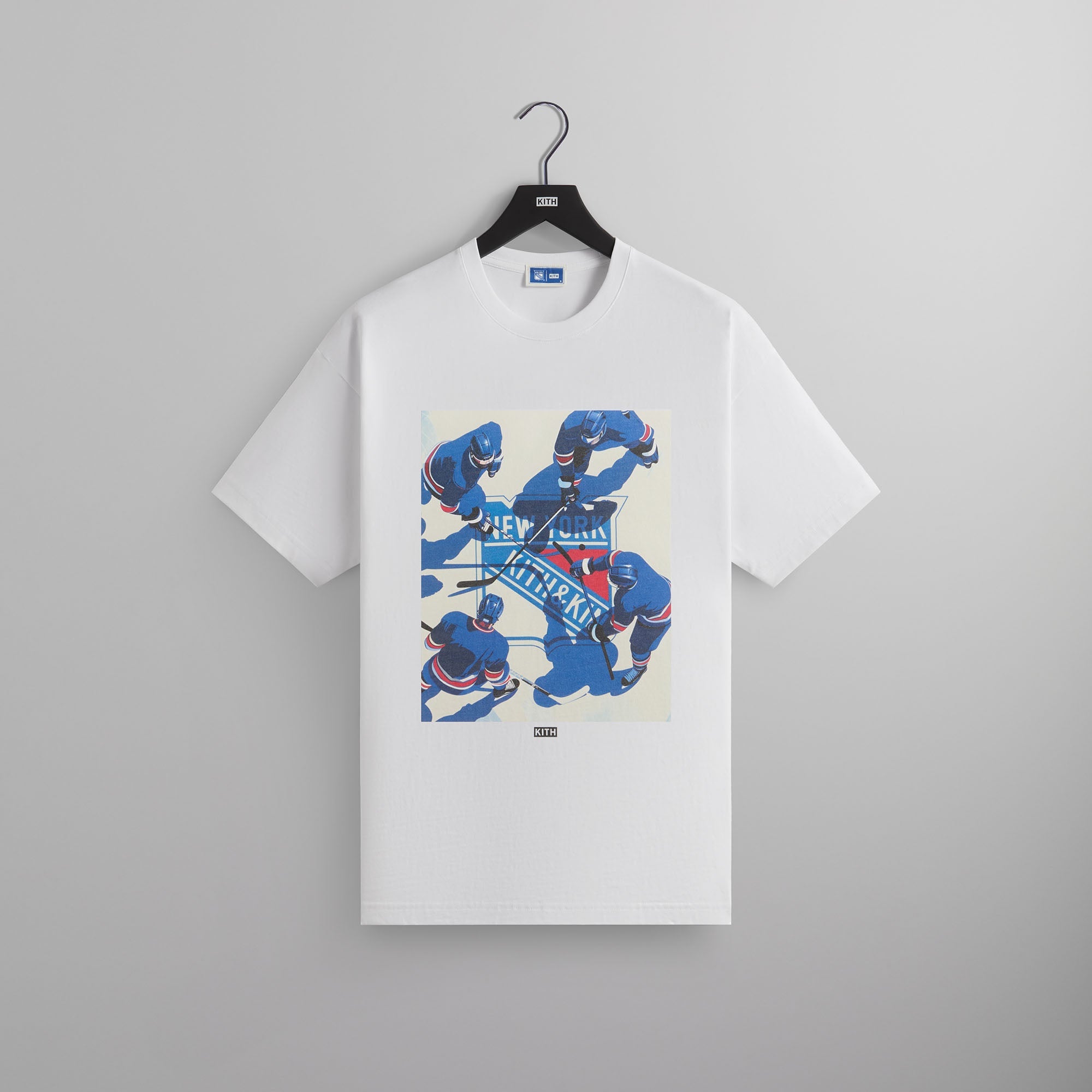 Kith for the New York Rangers on Ice Vintage Tee - White | Kith White
