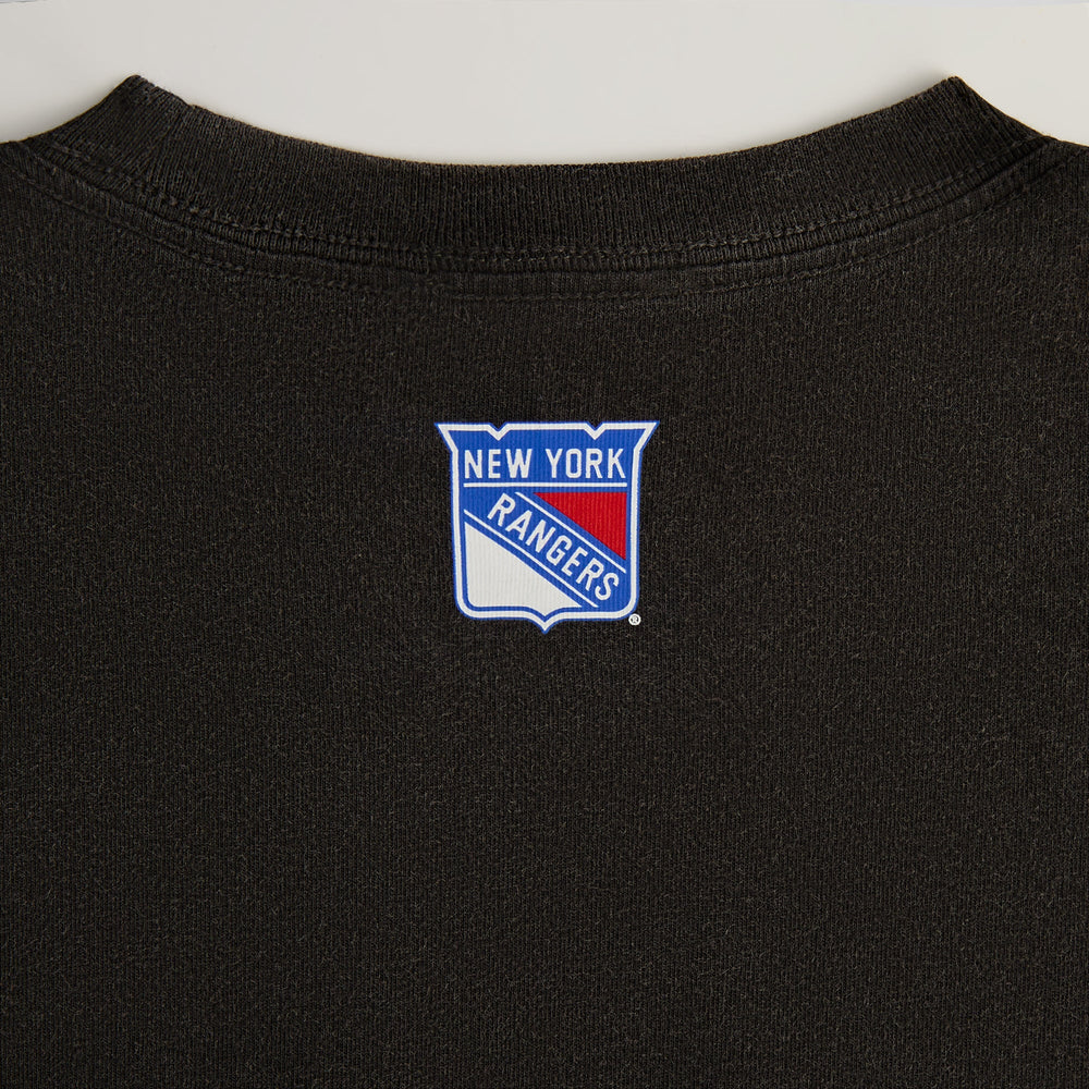 Kith for the New York Rangers on Ice Vintage Tee - Black | Kith Black
