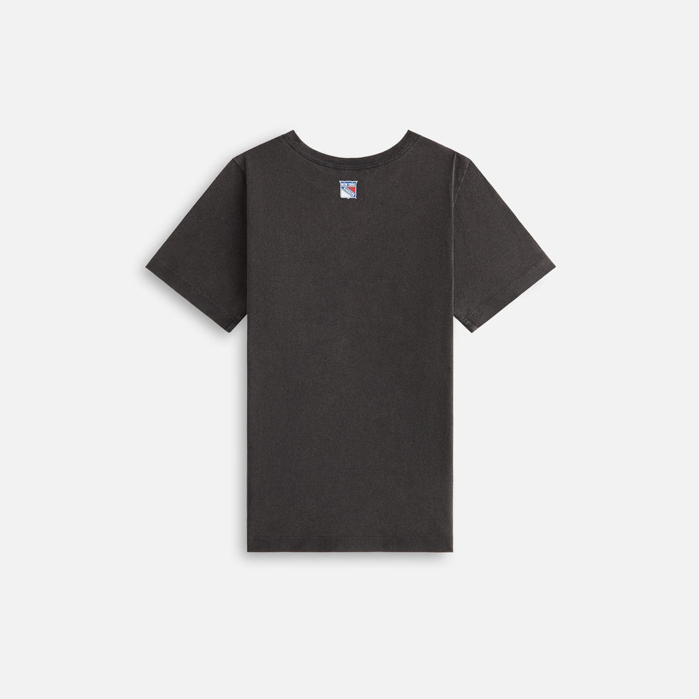 Kith Kids for the New York Rangers On Ice Vintage Tee - Black | Kith Black