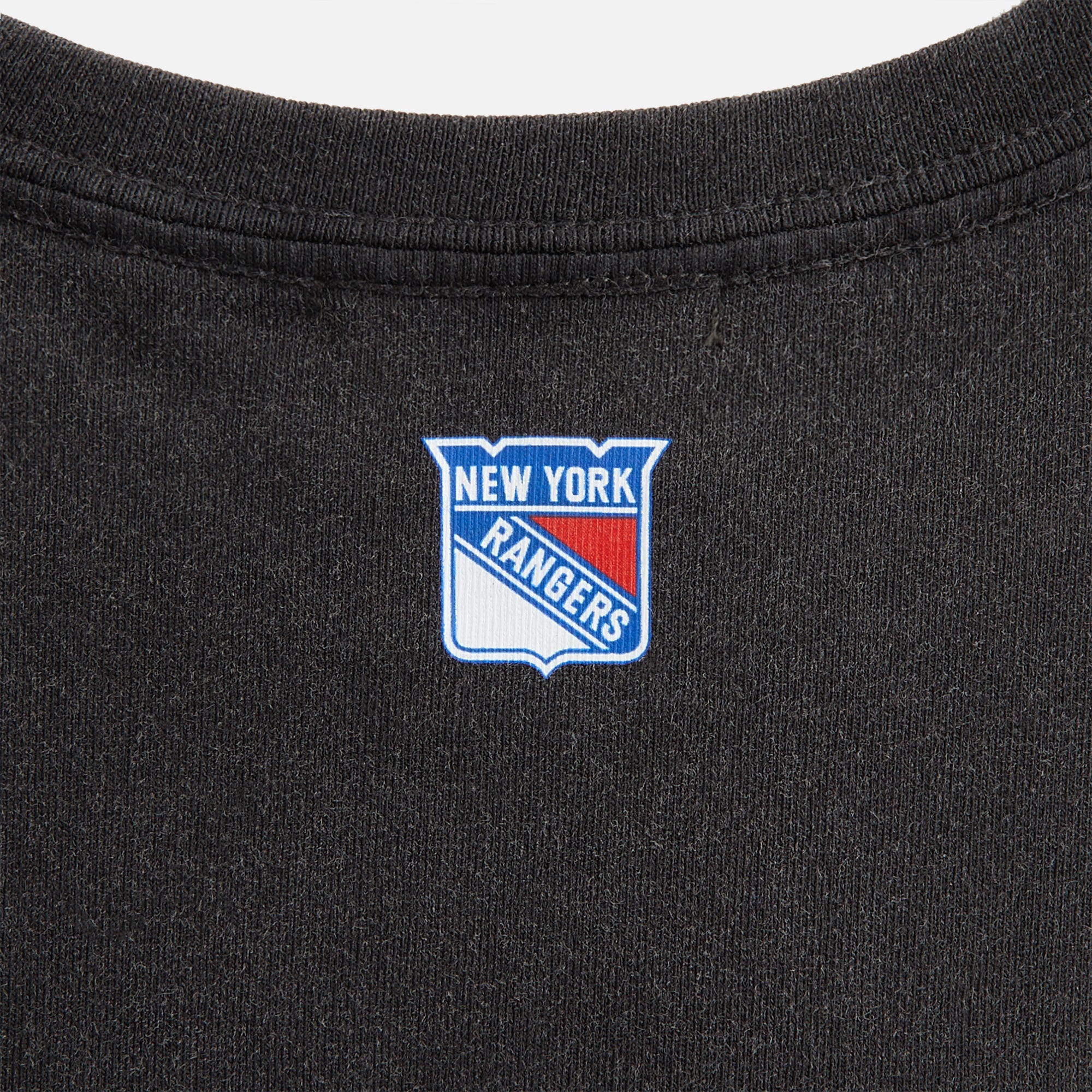 Kith Kids for the New York Rangers On Ice Vintage Tee - Black | Kith Black