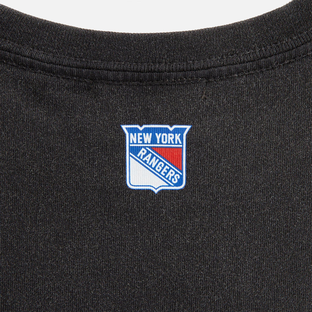 Kith Kids for the New York Rangers On Ice Vintage Tee - Black | Kith Black
