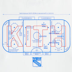 Kith Kids for the New York Rangers Hat Trick Rink Tee - White | Kith White