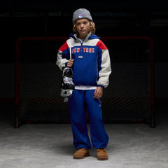 Kith Kids for the New York Rangers Quarter Zip Anorak - Cyclone | Kith Cyclone