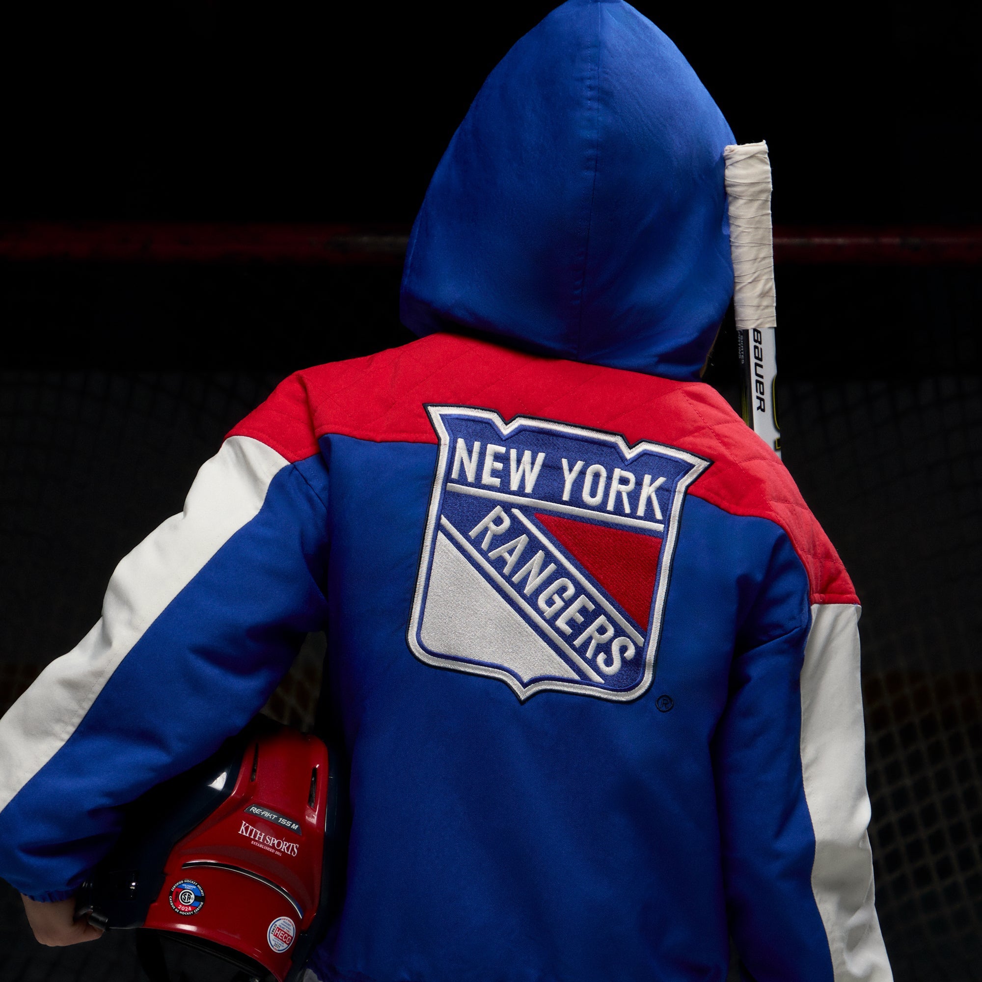 Kith Kids for the New York Rangers Quarter Zip Anorak - Cyclone | Kith Cyclone