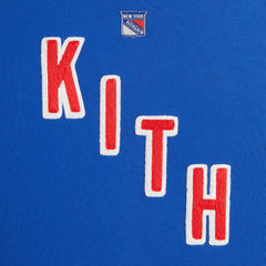 Kith Kids for the New York Rangers Skewed Nelson Crewneck - Cyclone | Kith Cyclone