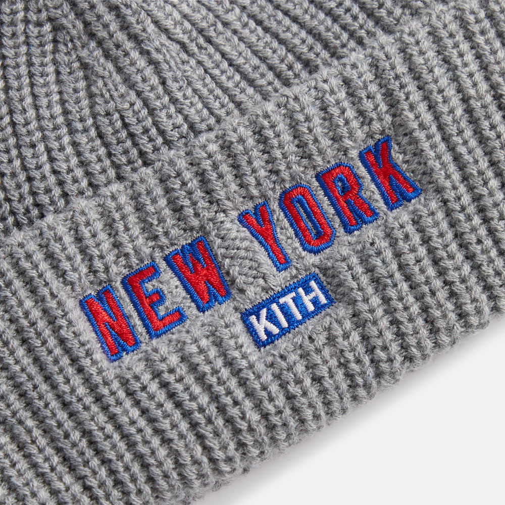 Kith Kids & '47 for the New York Rangers Brand Mia Beanie - Light Heat | Kith Light Heather Grey