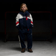 Kith Kids for the New York Rangers Nylon Padded Jacket - Nocturnal | Kith Nocturnal