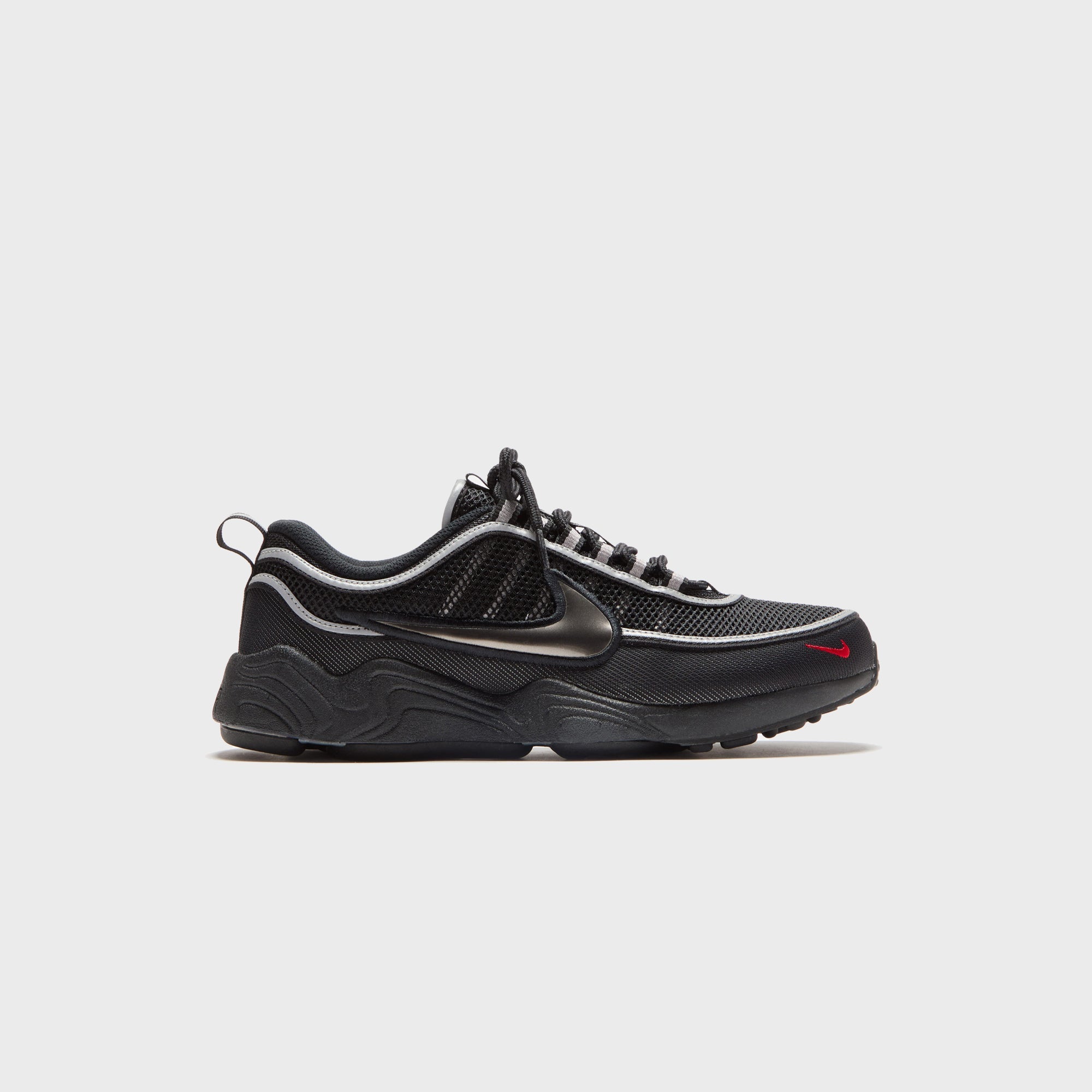 Nike Air Zoom Spiridon - Black / Metallic Silver / Sport Red | Kith Black / Metallic Silver / Sport Red