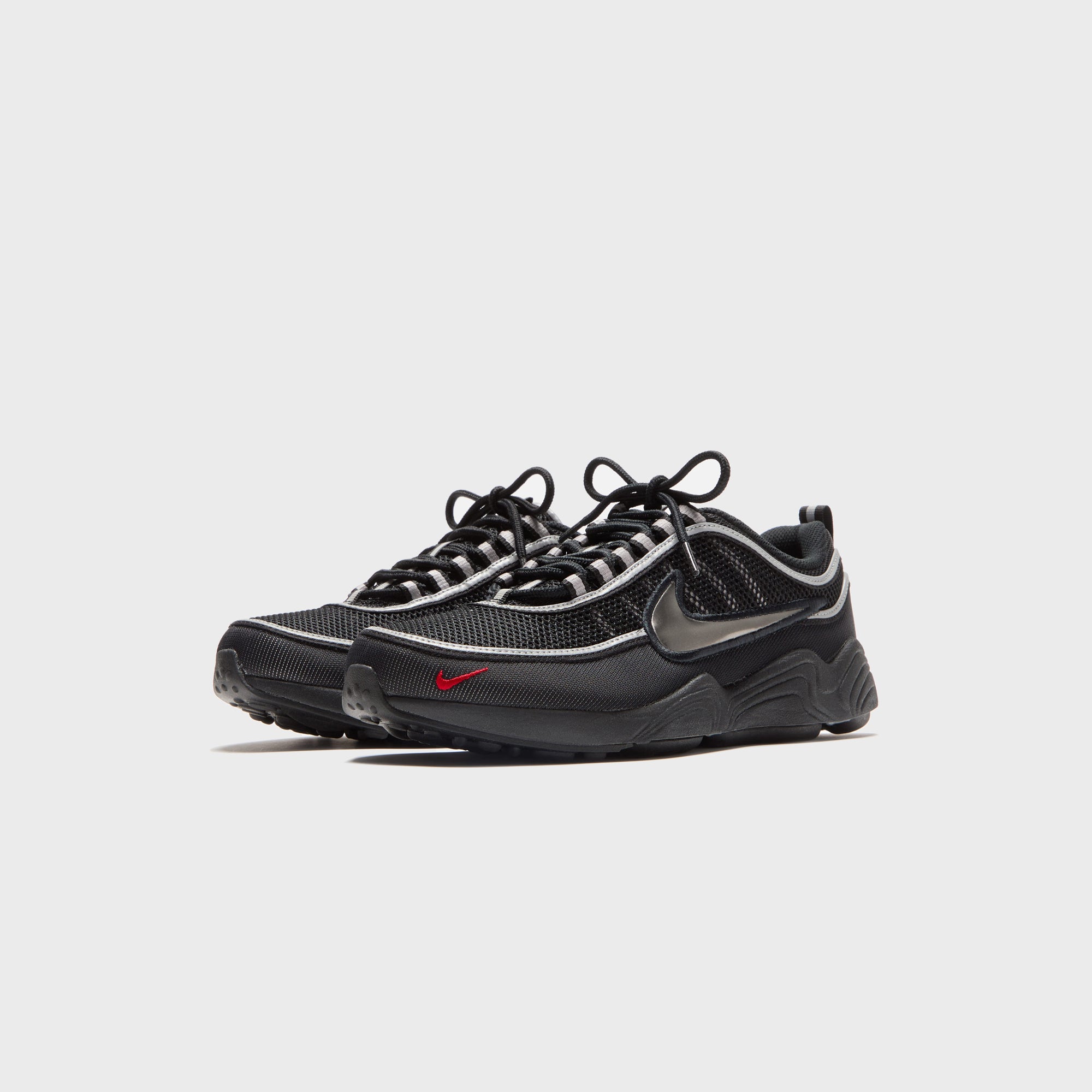 Nike Air Zoom Spiridon - Black / Metallic Silver / Sport Red | Kith Black / Metallic Silver / Sport Red