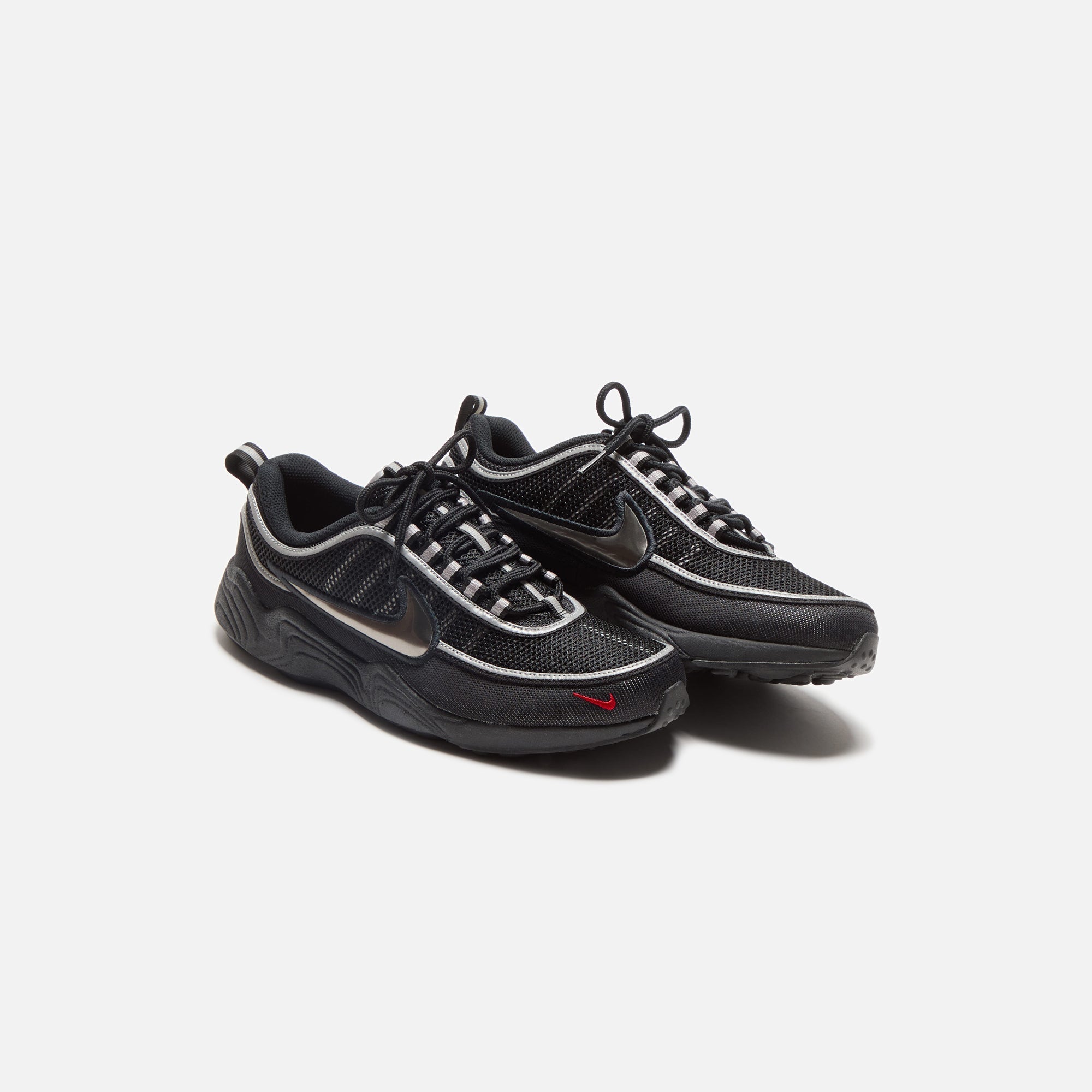 Nike Air Zoom Spiridon - Black / Metallic Silver / Sport Red | Kith Black / Metallic Silver / Sport Red