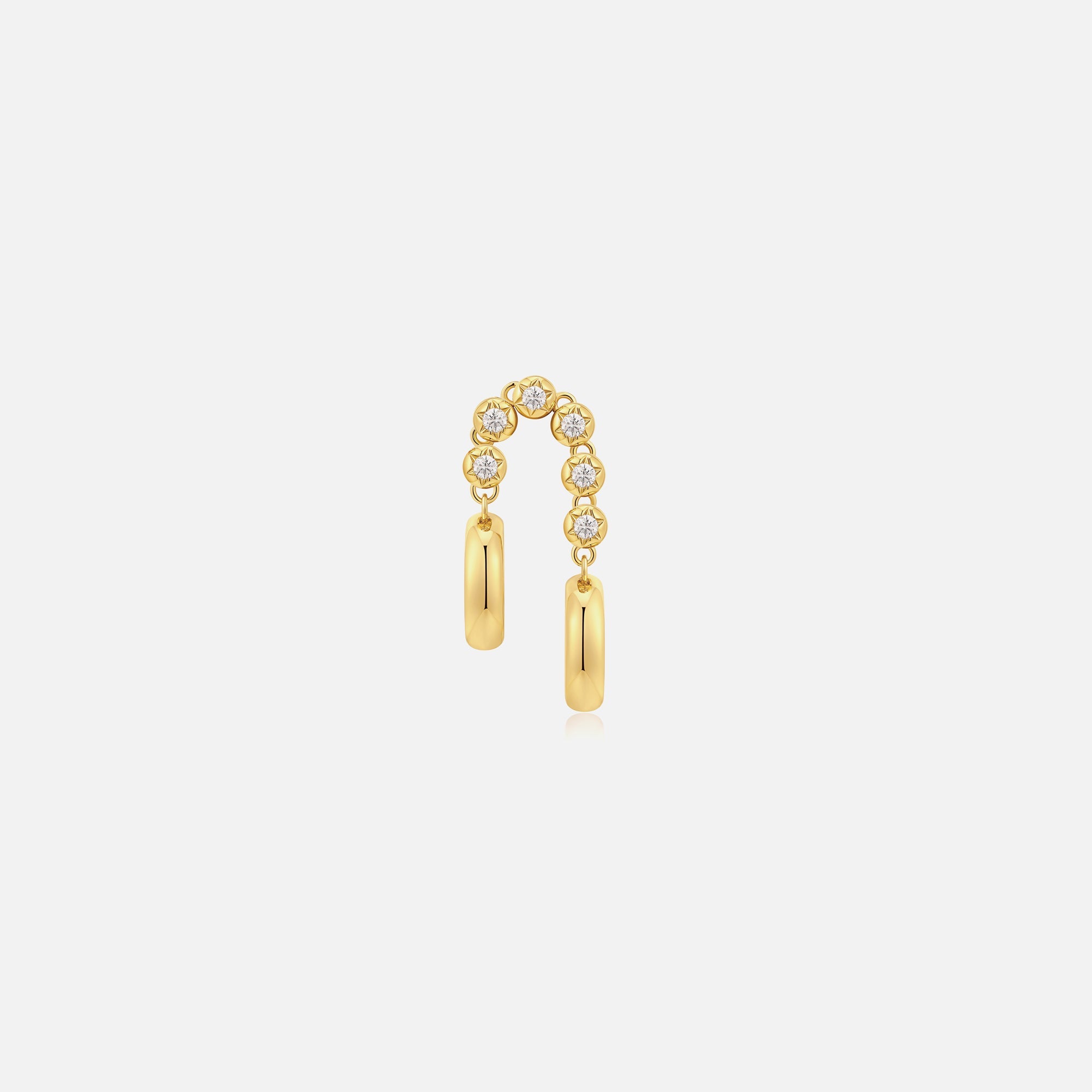 Luv AJ The Rose Bud Double Hoops - Gold | Kith Gold