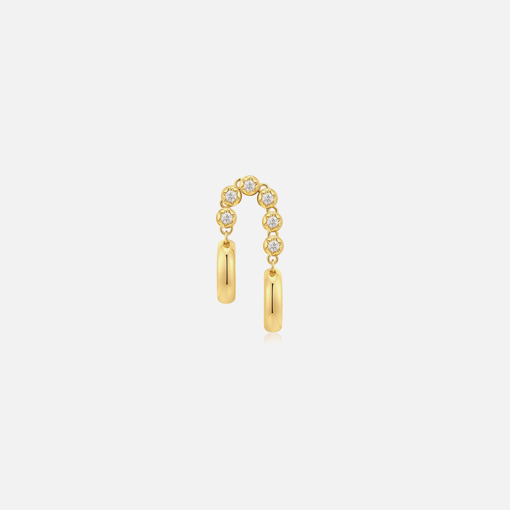Luv AJ The Rose Bud Double Hoops - Gold | Kith Gold