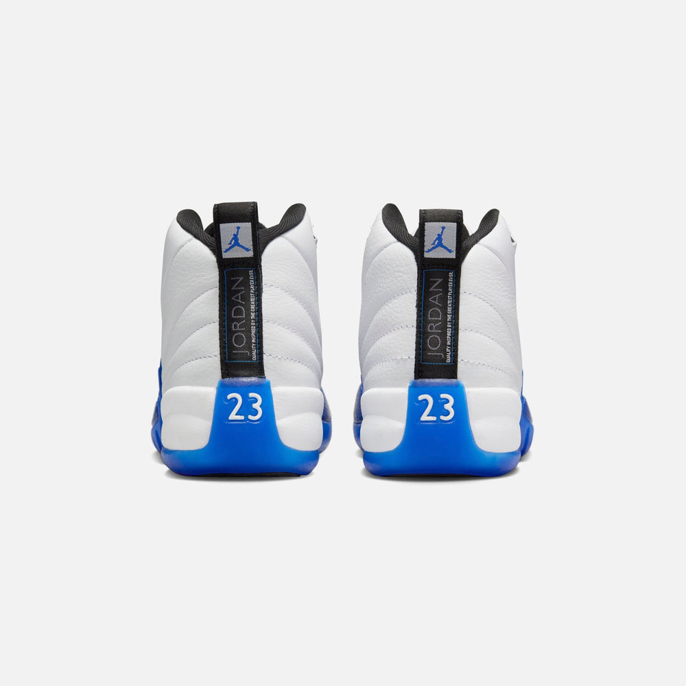 Jordan GS Air Jordan 12 - White / Black / Game Royal | Kith White / Black / Game Royal