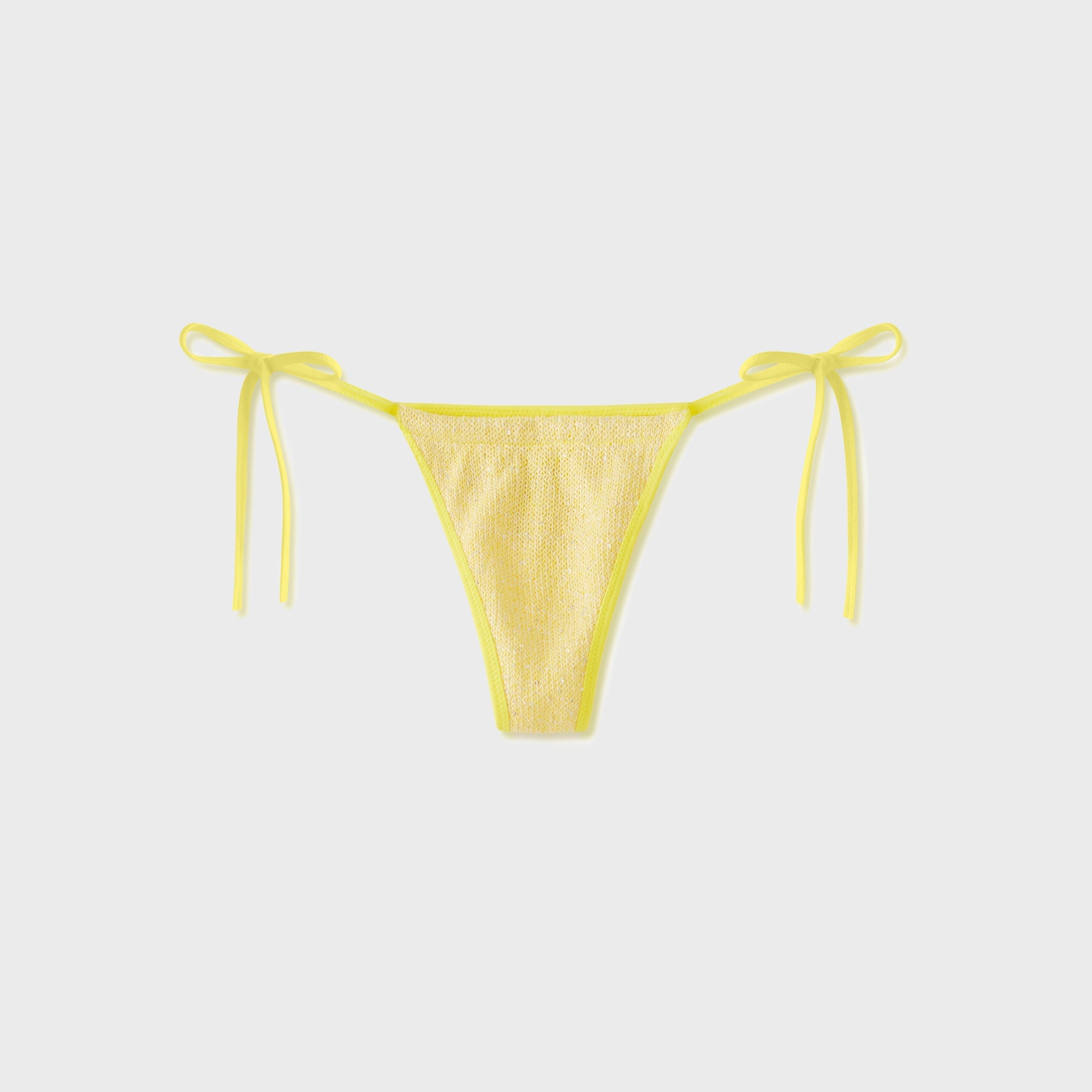 Asta Resort Mia Bikini Bottom - Butter Yellow Sequin | Kith Butter Yellow Sequin
