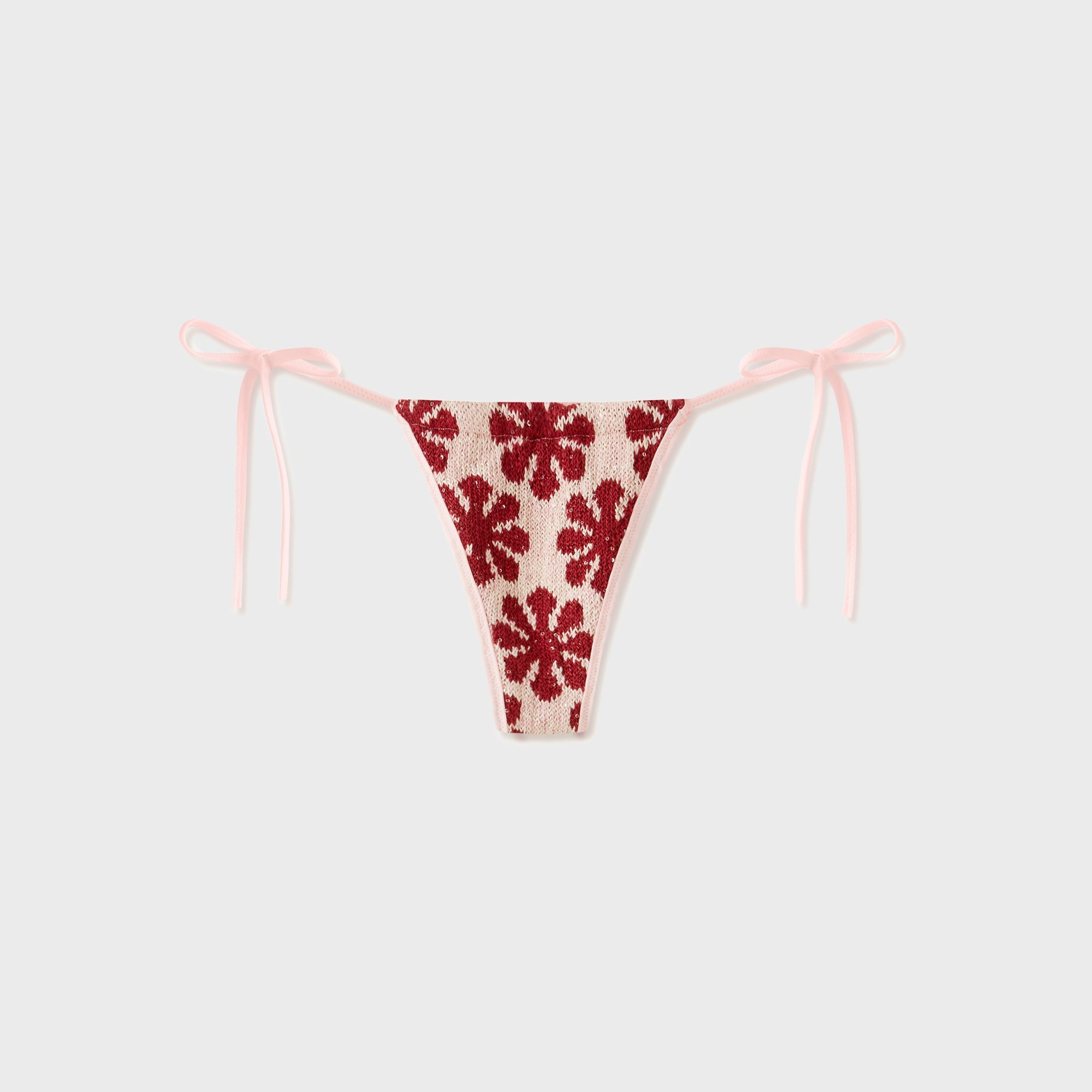 Asta Resort Lio Jacquard Bikini Bottom - Pink Delilah | Kith Pink Delilah