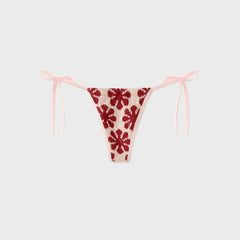 Asta Resort Lio Jacquard Bikini Bottom - Pink Delilah | Kith Pink Delilah