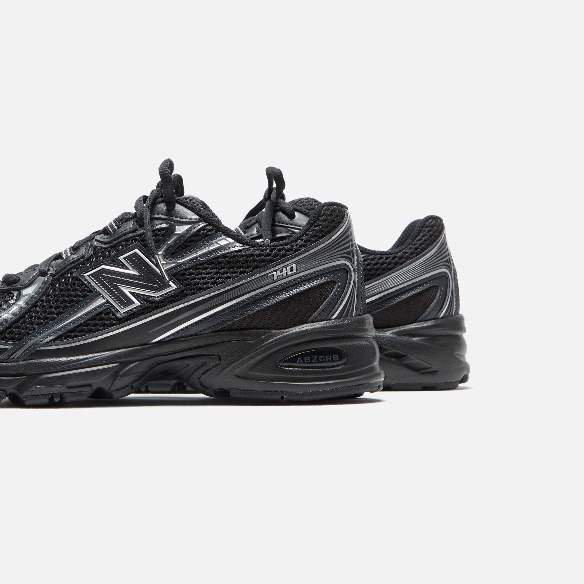 New Balance 740 - Black / Silver Metallic | Kith Black / Silver Metallic