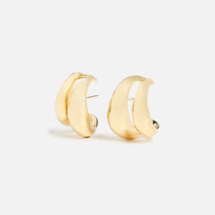 SHASHI Double Odyssey Hoop Earring - Gold | Kith Gold
