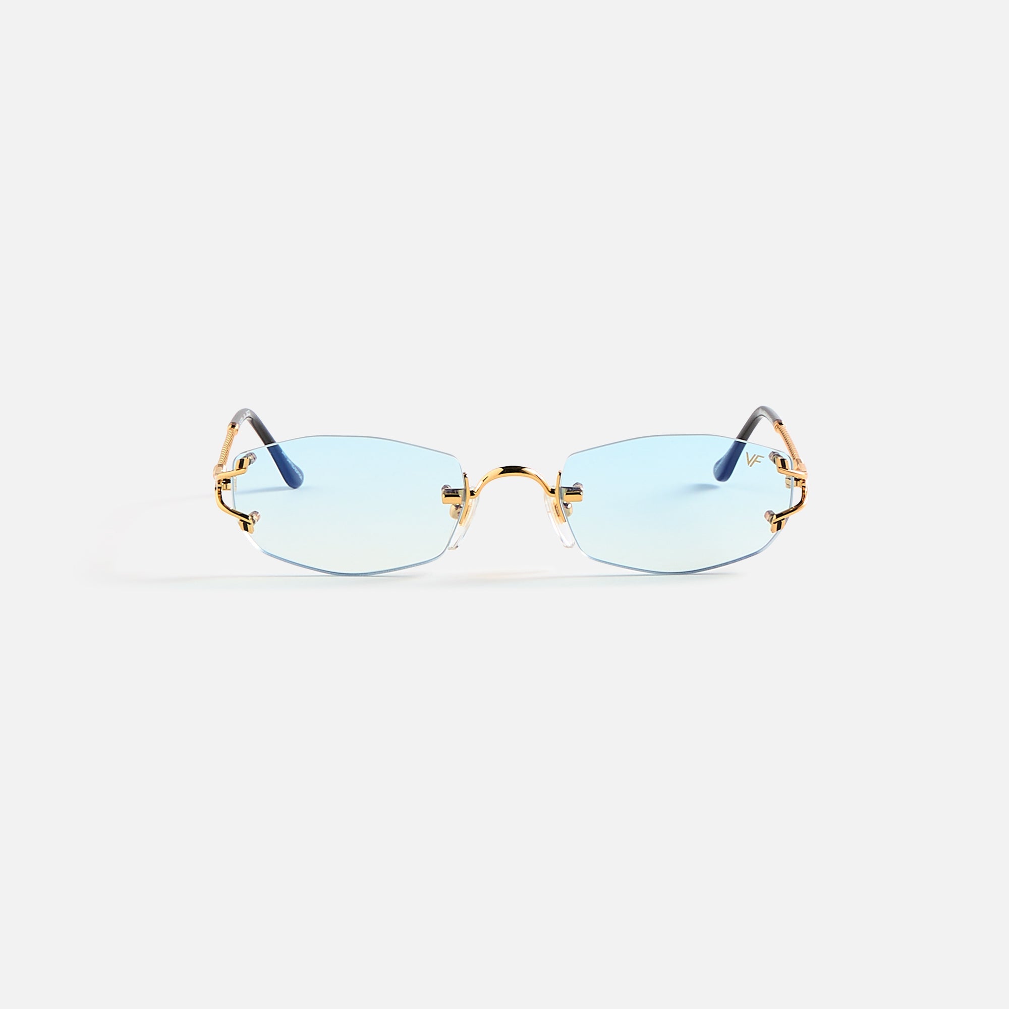 Vintage Frames Aspen Drill Mount 24KT Gold - Blue | Kith Blue