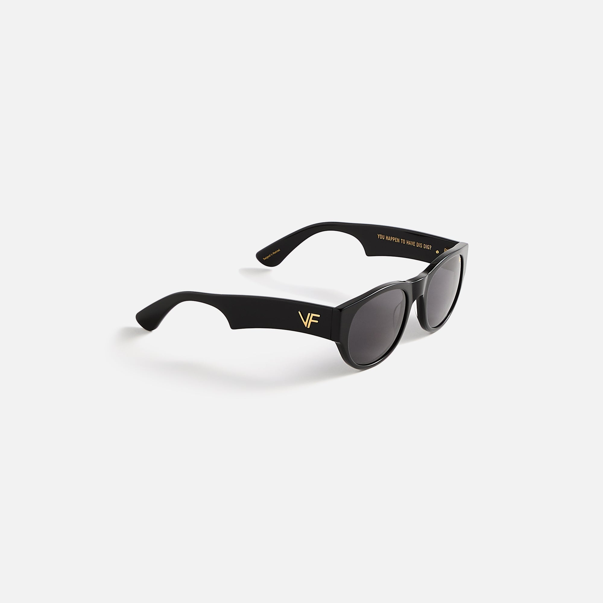 Vintage Frames Telly Black Acetate - Black | Kith Black