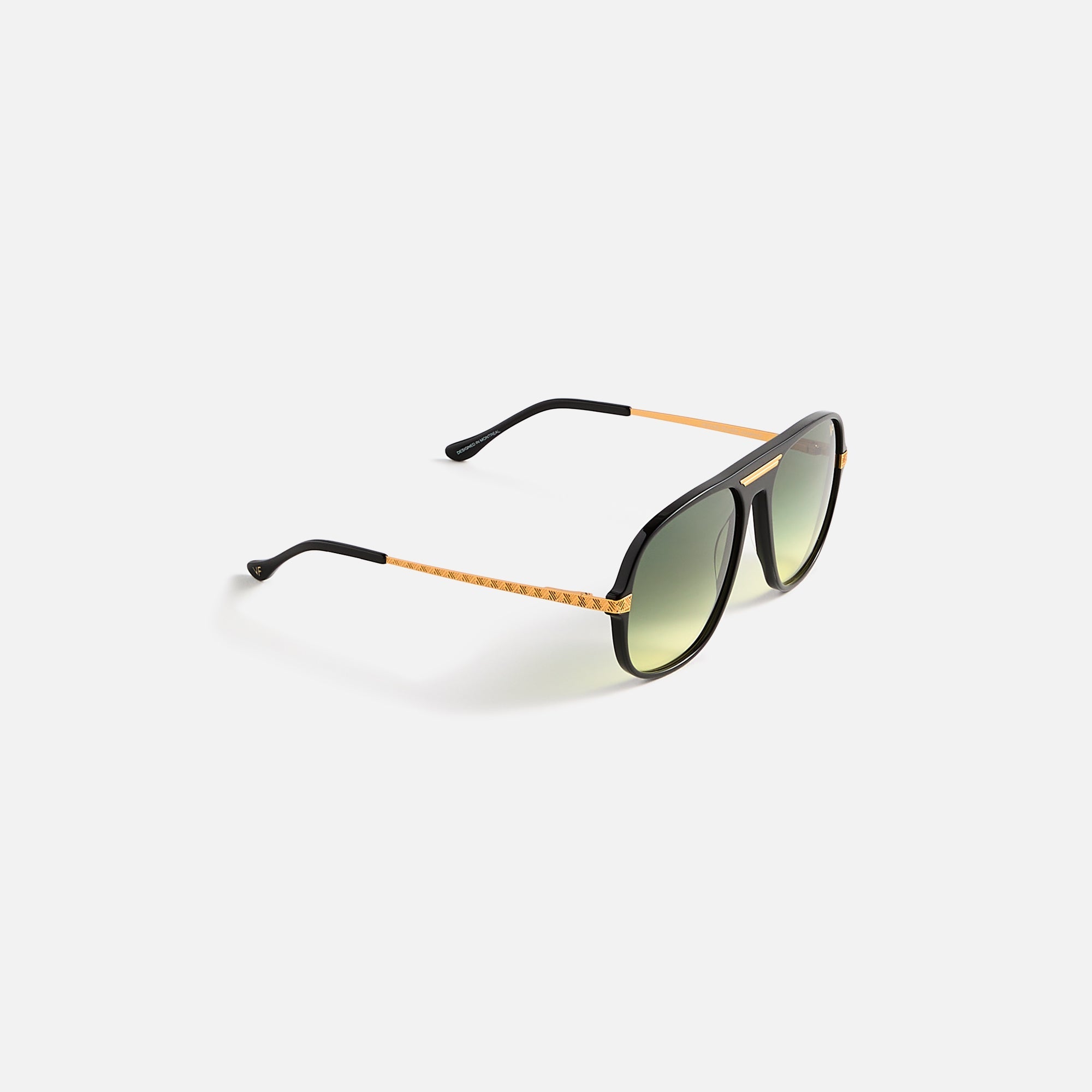 Vintage Frames Lucky Black Acetate - Green Yellow Gradient | Kith Green Yellow Gradient