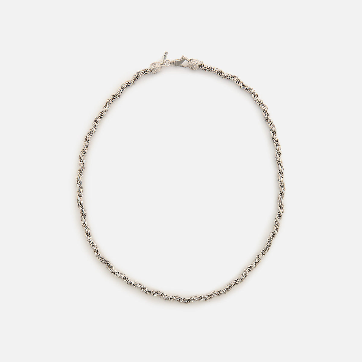 Emanuele Bicocchi Wrapped Rope Chain Necklace (Small) - Silver | Kith Silver