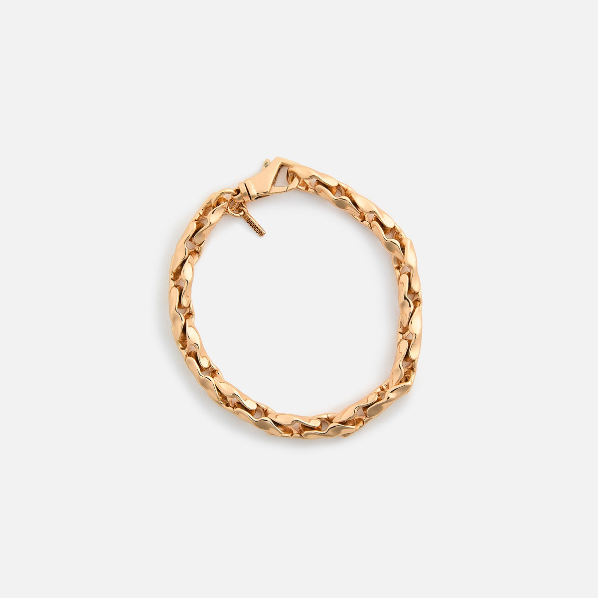 Emanuele Bicocchi Gold Hammered Chain Bracelet (Large) - Gold | Kith Gold