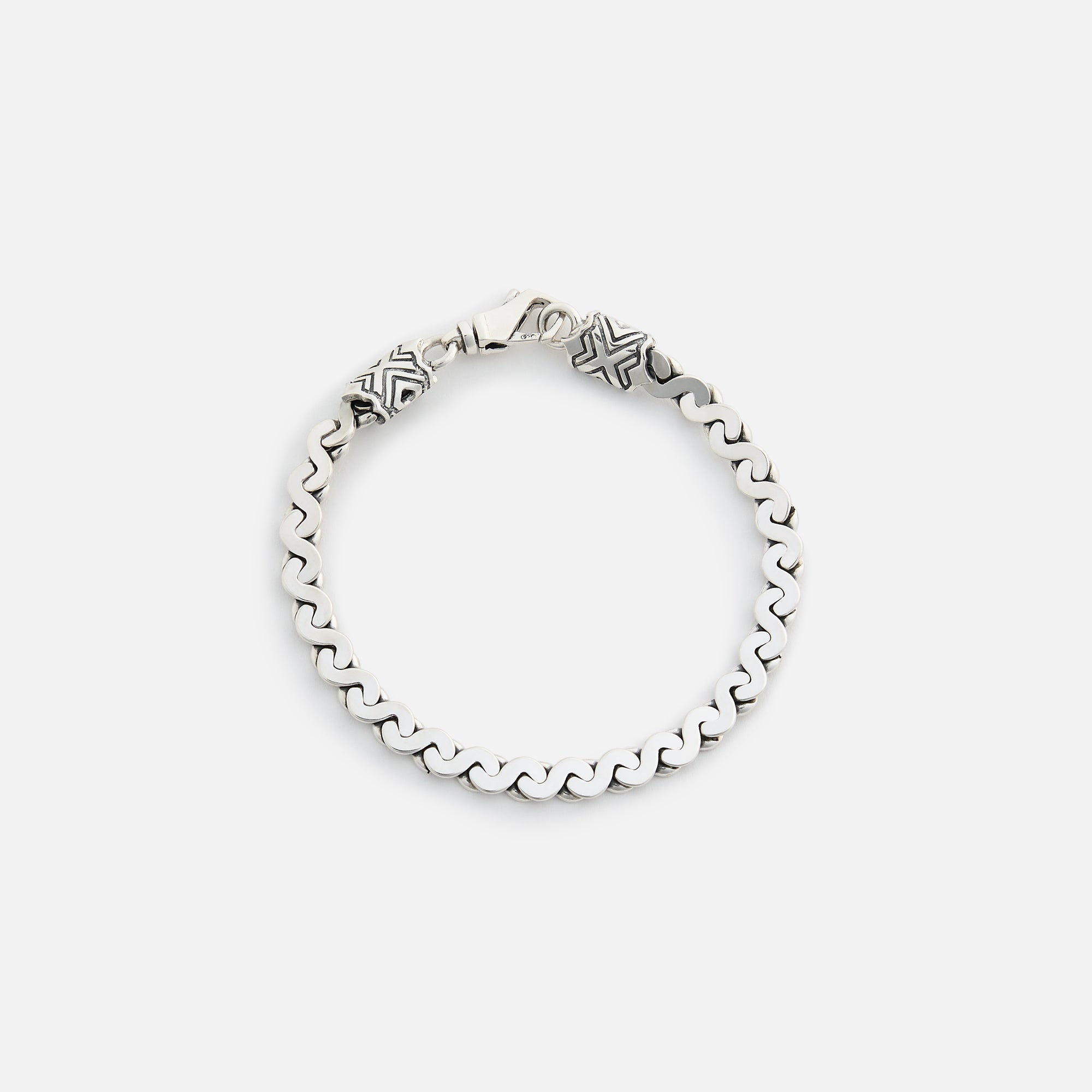 Emanuele Bicocchi Infinity Loop S-link Chain Bracelet (Large) - Silver | Kith Silver